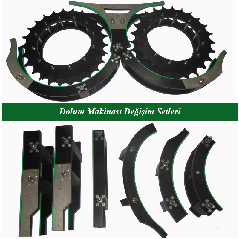 Dolum Makinası Kalıpları, Dolum Makinası Kalıbı, Dolum Yıldız Grubu, Şişe Dolum makinası Helezonu, Şişe Dolum makinası Helezonları, Dolum Makinası Değişim Setleri, Dolum Değişim Seti