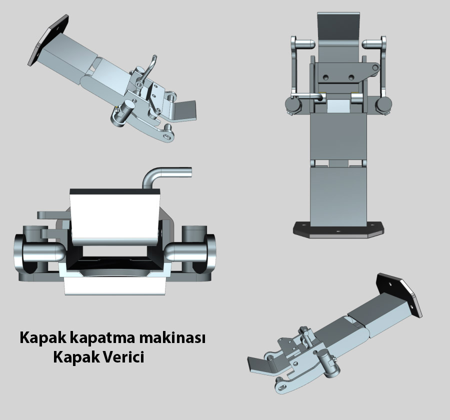 Kapak Kapatma Makinası Kapak Vericisi, Kapak Kapatma Makinası kapak tutucu, Kapak Verici, Kapak Verici Parça